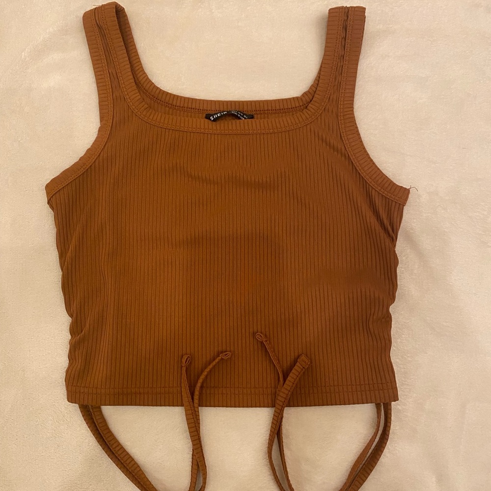 SHEIN NWOT brown tank top